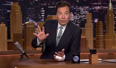 Watch Jimmy Fallon Explain His Disgusting Finger Injury Cinemablend
