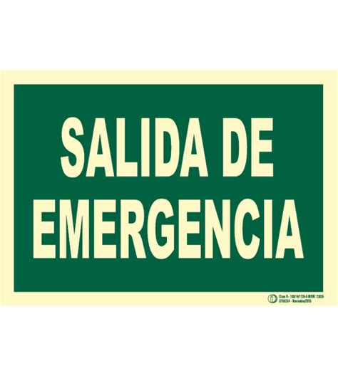 Señal Cartel De Salida De Emergencia Clase B Seguridad Ríos Y