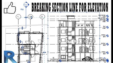 How To Break The Elevation Section Line In Revit Architecture Youtube