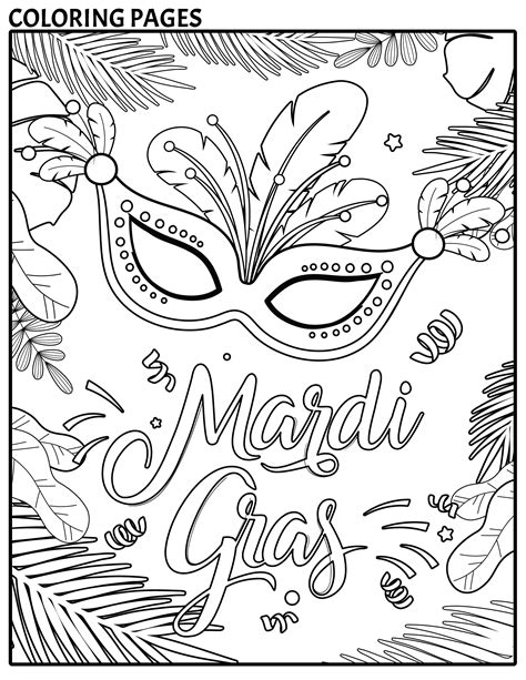 8 Free Mardi Gras Mask Coloring Sheets —