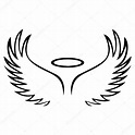 Sketch of angel wings | Vector sketch of angel wings — Stock Vector ...