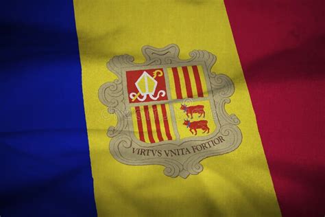 Flag Of Andorra On Military Uniform Army Soldiers Stock Image Image