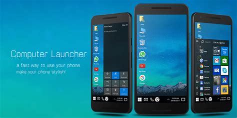 Computer Launcher Pro Tema De Celular Windows 10 Mundo Android