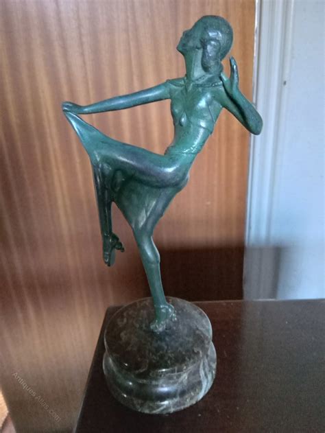 Antiques Atlas An Art Deco Figurine Of Lady Dancer S