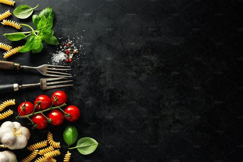 Italian Food Background With Ingredi High Quality Food Images
