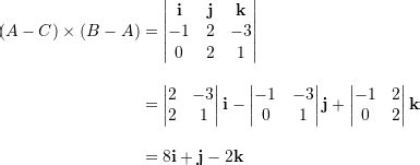 Express the cross product of given vectors in terms of the unit coordinate vectors - Stumbling Robot