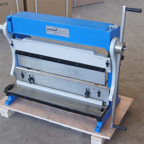 Manual Sheet Metal Shear Brake Roller Bending Machine 610mm 3 In 1