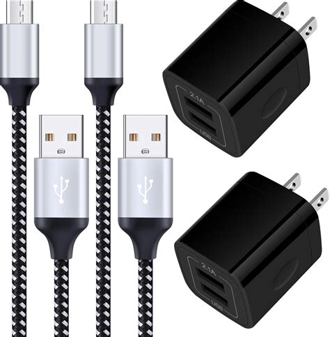 Abcpow Android Charger Fast Charging Micro Usb Cable 6ft