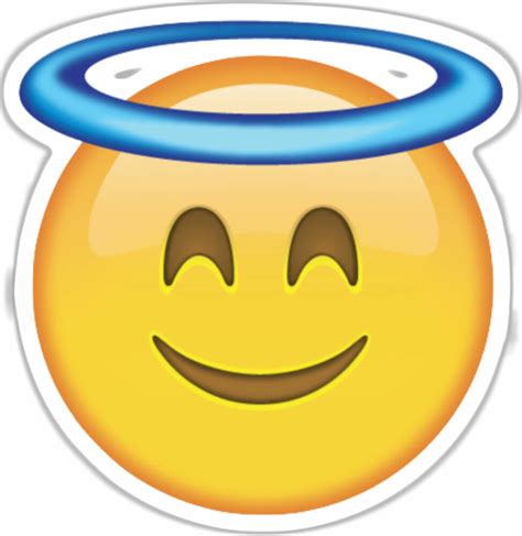 Framed Emoji Print Smiley Angel Face Picture Poster Android Iphone