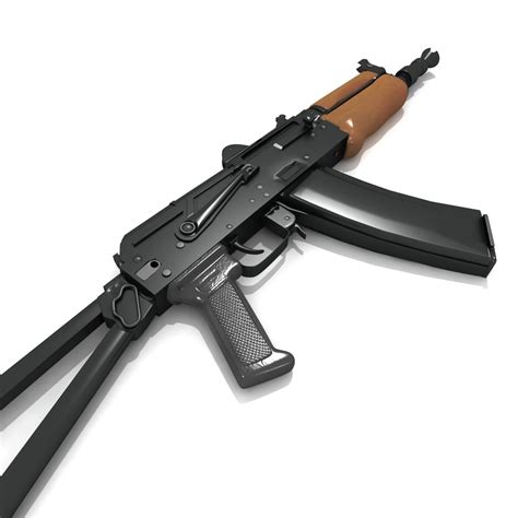 Aks 74u Carbine Assault Rifle 3d Model