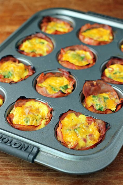Ham And Cheese Egg Cups Emily Bites