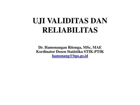 Ppt Reliabilitas Dan Validitas Powerpoint Presentation Free Download Riset