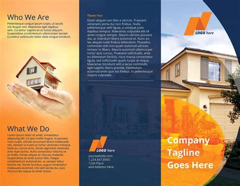 Real Estate Tri Fold Brochure Template 36637 Brochures Design Bundles