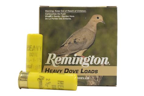 Remington 20 Gauge 2 34 In 1 Oz 75 Shot Heavy Dove Load 25box