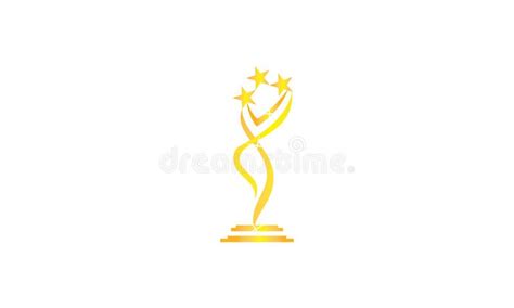 Award Success Trophy Template Stock Vector Illustration Of Coach