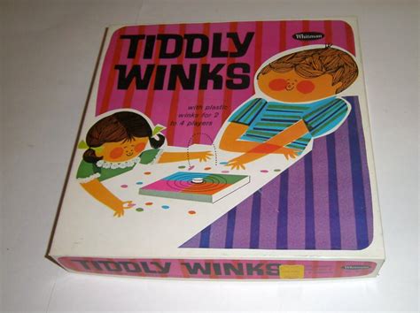 Vintage Tiddly Winks 1966 Tiddly Winks Game By Carriesattic