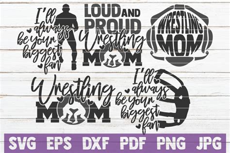 Wrestling Mom SVG Bundle | SVG Cut Files By MintyMarshmallows