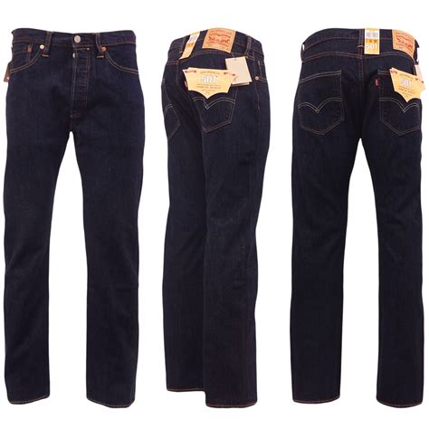 Levi 501 Jeans Mens Original Levis Strauss Denim Straight Fit New All