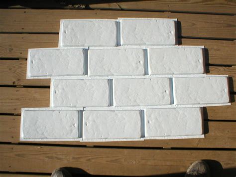 Six 6x12 Diy Rustic Concrete Brick Molds Make Brick Veneer Wall Tile