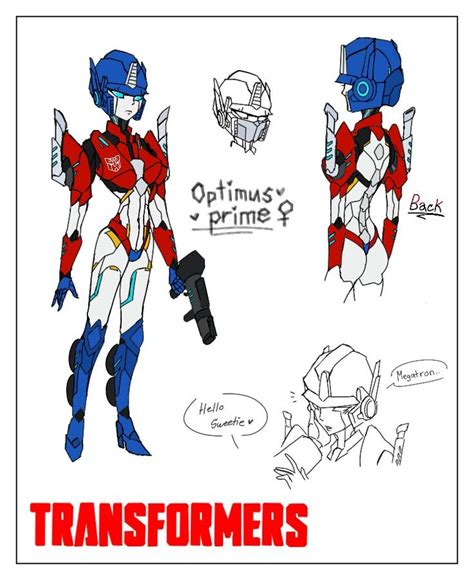 Transformers Optimus Prime Female Transformers Optimus Prime Art