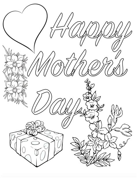 Free Printable Mothers Day Coloring Pages