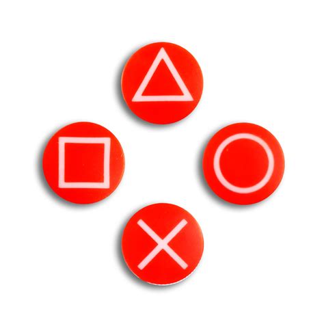 Boutons Ps4 Rouge Symbole Manette Ps4 Personnalisée Draw My Pad