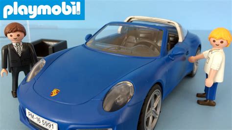 Playmobil Toy Car Porsche 911 Unboxing And Playing 5991 Youtube