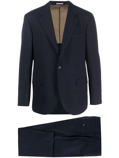 Brunello Cucinelli Fitted Two Piece Suit Ss20 Designer Suits For Men Mens