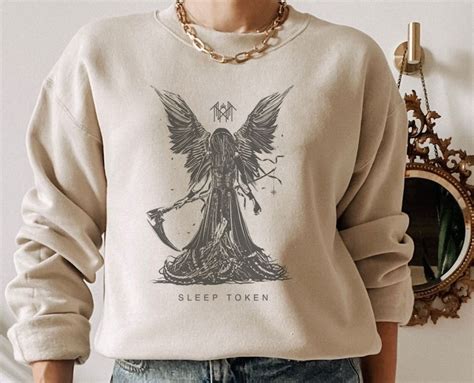 Sleep Token Reaper Angel Shirt Sleep Token Reaper Angel Hoodie Etsy