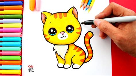 Dibujos De Gatos Fáciles Para Colorear