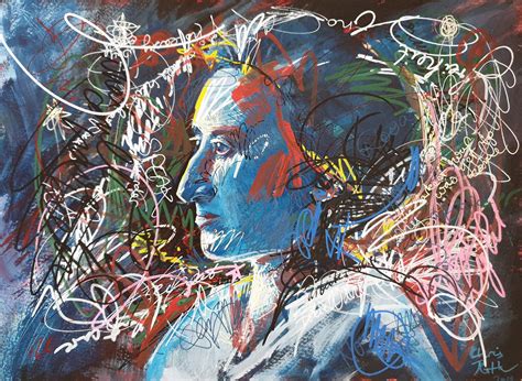 Urban Expressionist Portrait Painting Rosa Chrisrothart