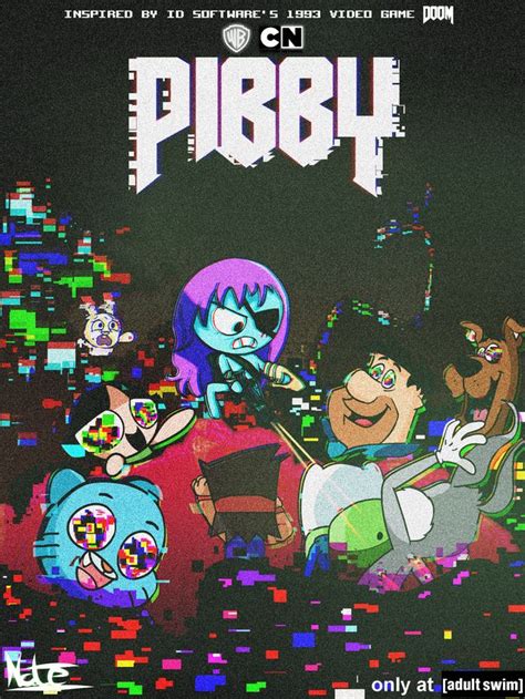 The Cover Art For Pibby An Animated Video Game That Is Currently In