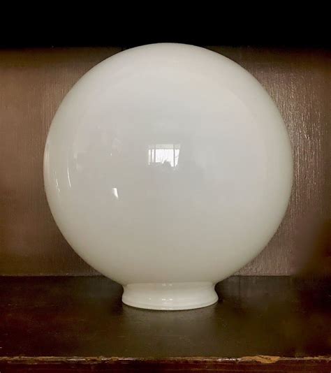 Milk Glass 11 Round Light Ceiling Fixture Replacement Globe Lamp 3