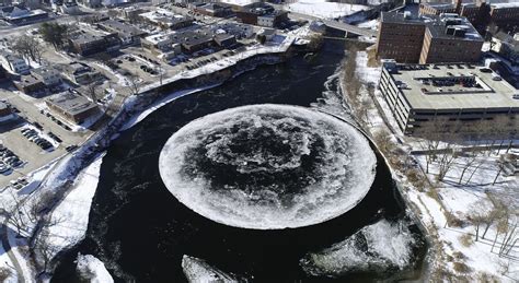 Naked Fireman Giant Spinning Ice Disk These Are New Englands Oddest