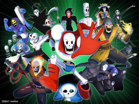 Video Game Crossover Sans Undertale Papyrus Undertale Ghost Rider