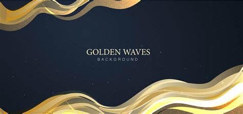Golden Waves Abstract Background 677254 Vector Art At Vecteezy