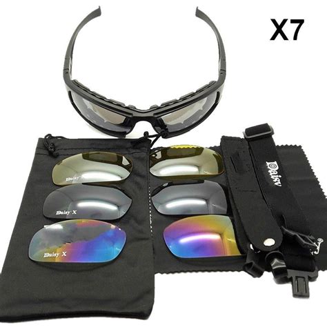Daisy X7 Tactical Sunglasses Uv400 Protection Military Goggles Hunting Shooting Airsoft
