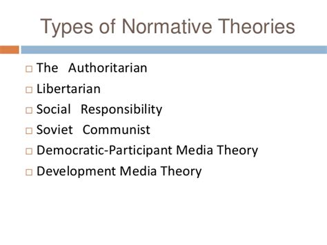 Normative Theories Of Mass Communication Review Mass