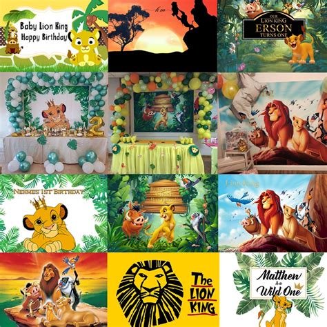 Sensfun 9 Options Forest Cartoon Lion King Photography Backgrounds For