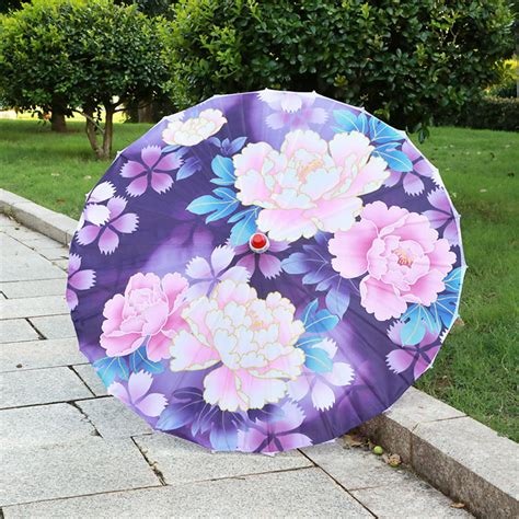 Siaonvr Siaonvr Chinese Silk Cloth Umbrella Classical Style Decorative Umbrella Oil Paper