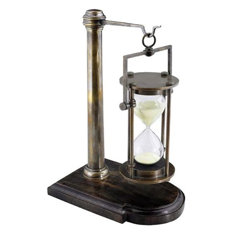 Authentic Models 10h In Bronzed 30 Minute Hourglass On Stand Walmart