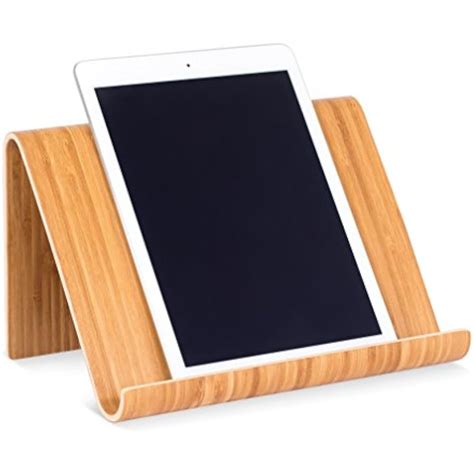 Sofia Sam Bamboo Tablet Holder And Stand Natural Wood Works With