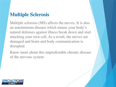 Ppt Multiple Sclerosis Everything You Need To Know Powerpoint
