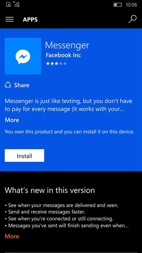 More than 19196 downloads this month. Windows 10 Mobile Build 14322 Has Facebook Messenger ...