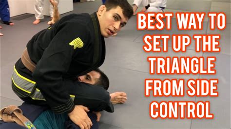Best Way To Set Up The Triangle Choke From Side Control Youtube