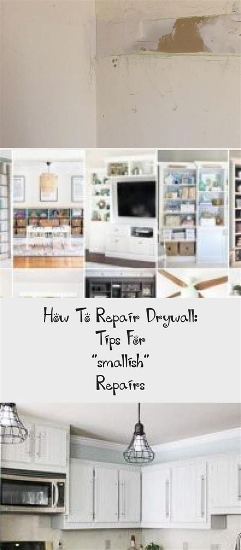 It reduces infiltration and keeps out the creepy crawlies. How To Repair Drywall: Tips For "smallish" Repairs in 2020 | Cheap kitchen cabinets, Cheap ...