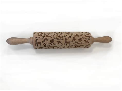 Winter Woodland Embossing Rolling Pin By Boon Homeware