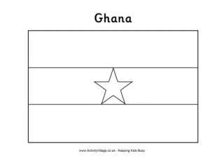 Ghana Flag Printables Ghana Flag Flag Coloring Pages Africa Flag