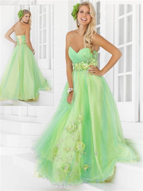 I Love The Lime Green Green Prom Dress Blush Prom Dress Lime Green