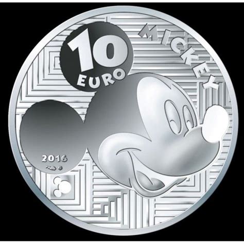 10€ Mickey à Travers Les âges Argent 2016 Be Mickey Mickey Mouse And